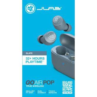 Wholesale-JLab EBGAIRPOPRSLT124 Go Air Pop True Wireless Earbuds Slate-earbuds-Electro Vision Inc