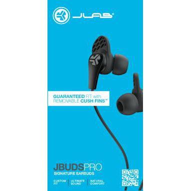 Wholesale-JLab EPRORBLK123 JBuds Pro Signature Wired Earbuds- Black-earbuds-Electro Vision Inc