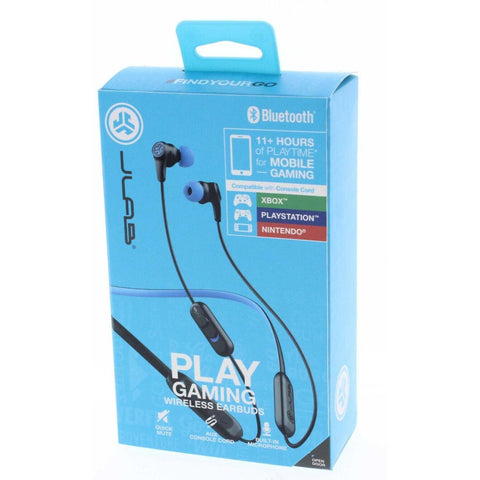 Wholesale-JLab GEBPLAYBLKBLU84 JBuds Play Wireless Gaming Earbuds-Electro Vision Inc