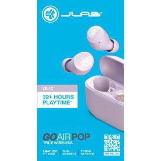 Wholesale-JLab Go EBGAIRPOPRLLC124 Air Pop True Wireless Earbuds Lilac-earbuds-Electro Vision Inc