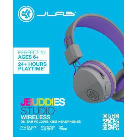 Wholesale-JLab HBSTUDIORGRYPRPL4 JBuddies Studio Wireless Headphones Purple/Gray-Electro Vision Inc