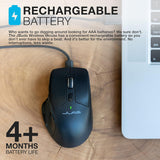 Wholesale-JLab - JBuds Full Size Wireless Bluetooth Optical Mouse - Black-Wireless Mouse-Electro Vision Inc