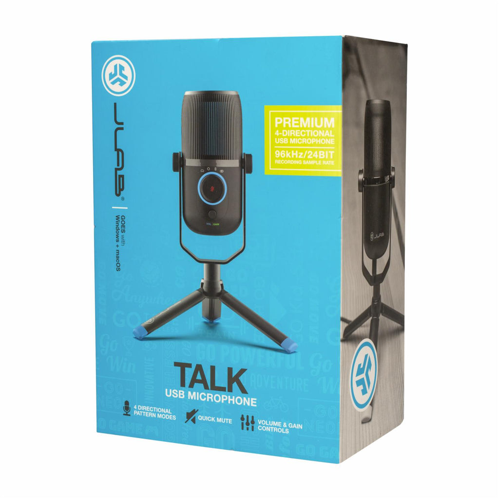 Jlab Talk Windscreen JLab MTALKRBLK4 Talk USB Microphone – Electro Vision Inc