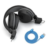 Wholesale-JLab NEONHPBT-BLK-BOX Neon Bluetooth On Ear Headphones w/ Universal Mic - Black-Headphone-Electro Vision Inc