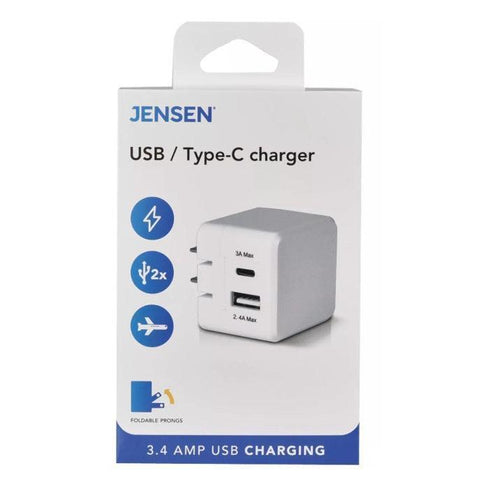 Wholesale-Jensen JPCH34ACV USB Type-C Charger-Charger-Electro Vision Inc