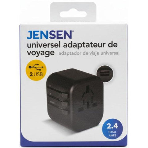 Wholesale-Jensen PCHU224A1 Universal Travel Adapter-Adapters-Electro Vision Inc