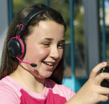 Wholesale-Jlab IFCGHBJPLAYRBLKPNK4 JBuddies Play Gaming Wireless Headphones - Pink-Headphone-Electro Vision Inc