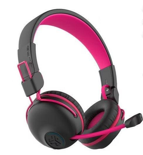 Wholesale-Jlab IFCGHBJPLAYRBLKPNK4 JBuddies Play Gaming Wireless Headphones - Pink-Headphone-Electro Vision Inc