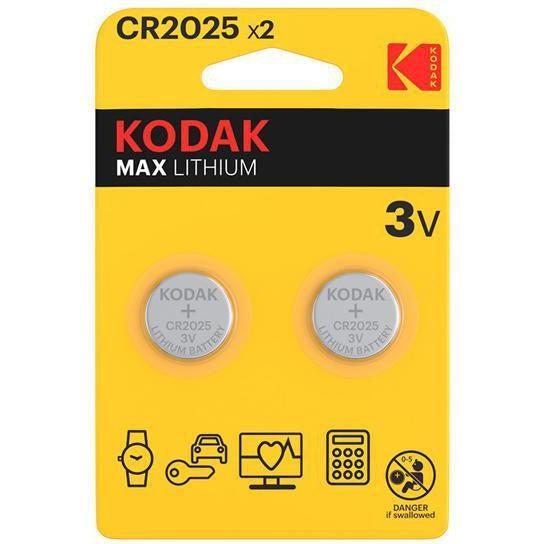 Wholesale-KODAK 0417670 CR-2025 2-PACK LITHIUM COIN-battery-Electro Vision Inc
