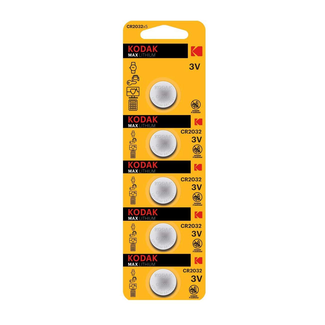 Wholesale-KODAK CR-2032 5-PACK LITHIUM COIN-battery-Electro Vision Inc