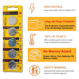 Wholesale-KODAK CR-2430 5-PACK LITHIUM COIN-battery-Electro Vision Inc