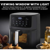Wholesale-Kalorik FT52324BK Touchscreen Air Fryer with Window 7 Quart-Air Fryer-Electro Vision Inc