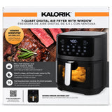 Wholesale-Kalorik FT52324BK Touchscreen Air Fryer with Window 7 Quart-Air Fryer-Electro Vision Inc
