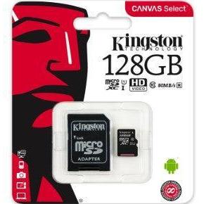 Wholesale-Kingston SDCG3 Micro SD Card with Adapter 128GB-Micro SD Card-Electro Vision Inc