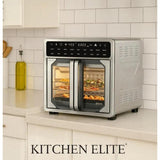 Wholesale-Kitchen Elite AF-110FD French Door Air Fryer Oven 16 Qt-Air Fryer Oven-Electro Vision Inc