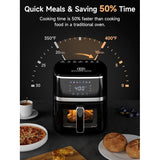 Wholesale-Kitchen Elite AF100-528QT Air Fryer - 5qt-Electro Vision Inc