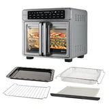 Wholesale-Kitchen Elite AF109FD French Door Air Fryer Oven 26 Qt - Stainless Steel-Air Fryer Oven-Electro Vision Inc
