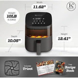 Wholesale-Kitchen Elite AF115-4QT Digital Air Fryer 4.2 QT-Air Fryer-Electro Vision Inc