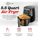 Wholesale-Kitchen Elite AF550 GRAY Air Fryer 5.5 Qt-Air Fryer-Electro Vision Inc