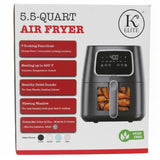 Wholesale-Kitchen Elite AF550 GRAY Air Fryer 5.5 Qt-Air Fryer-Electro Vision Inc