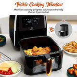 Wholesale-Kitchen Elite AF8233WBK Digital Air Fryer, Black - 8 QT-Electro Vision Inc