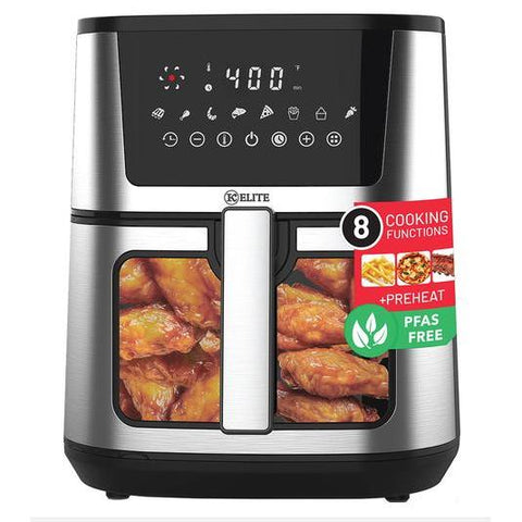 Wholesale-Kitchen Elite AF885SSBM Digital Air Fryer 8 QT - Stainless Steel-Air Fryer-Electro Vision Inc