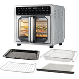 Wholesale-Kitchen Elite AFO110FD French Door Air Fryer Oven 16 Qt - Stainless Steel-Air Fryer Oven-Electro Vision Inc