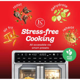 Wholesale-Kitchen Elite AFO110FD French Door Air Fryer Oven 16 Qt - Stainless Steel-Air Fryer Oven-Electro Vision Inc