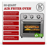 Wholesale-Kitchen Elite AFO111MC Air Fryer Oven 22 QT - Stainless Steel-Air Fryer Oven-Electro Vision Inc