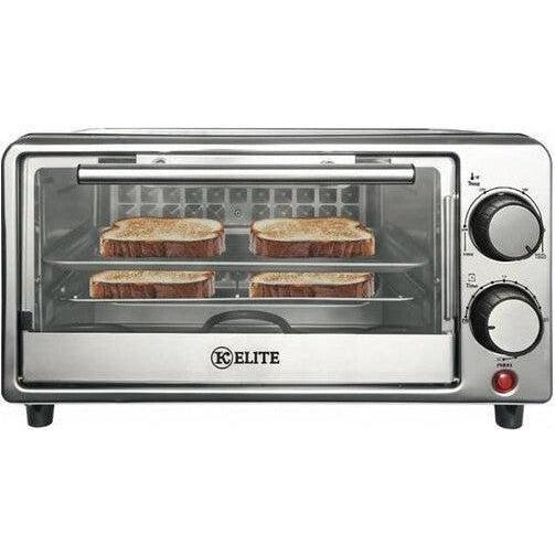 Wholesale-Kitchen Elite OV-B101BK Toaster Oven 4 Slice-Toaster Oven-Electro Vision Inc