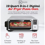 Wholesale-Kitchen Elite PZA101SS Pizza Air Fryer Toaster Oven 19 Qt - Stainless Steel-Toaster Oven-Electro Vision Inc