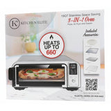 Wholesale-Kitchen Elite PZA101SS Pizza Air Fryer Toaster Oven 19 Qt - Stainless Steel-Toaster Oven-Electro Vision Inc