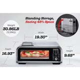 Wholesale-Kitchen Elite PZA102SS Pizza Air Fryer Toaster Oven 19 Qt - Stainless Steel-Air Fryer Oven-Electro Vision Inc