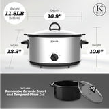 Wholesale-Kitchen Elite SC101 Slow Cooker 7 Qt - Stainless Steel-Slow Cooker-Electro Vision Inc
