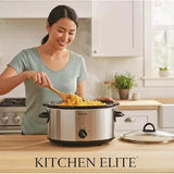 Wholesale-Kitchen Elite SC101 Slow Cooker 7 Qt - Stainless Steel-Slow Cooker-Electro Vision Inc