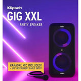 Wholesale-Klipsch GIG XXL Bluetooth Wireless Party Speaker with Wired Microphone, RGB Lighting-Speaker-Electro Vision Inc