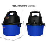 Wholesale-Koblenz WD2.5 Corded Wet/Dry Vacuum 2.5 Gallons-Vacuum-Electro Vision Inc