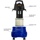 Wholesale-Koblenz WD5 Wet/Dry Vacuum 5 Gallon-Vaccuum-Electro Vision Inc