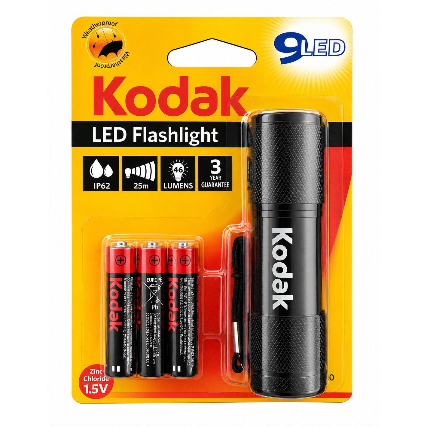 Wholesale-Kodak 30412453 Blue Flashlight - 9 LED-Flashlight-Electro Vision Inc