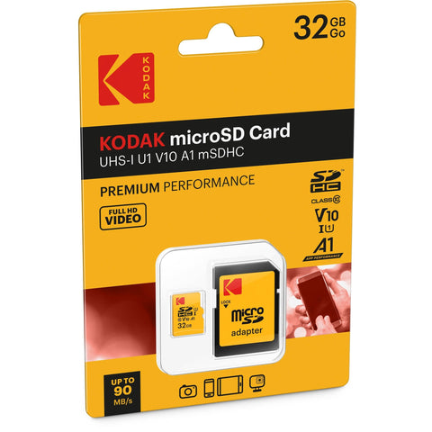 Wholesale-Kodak 32GB MICRO SD CARD W ADAPTER-Electro Vision Inc