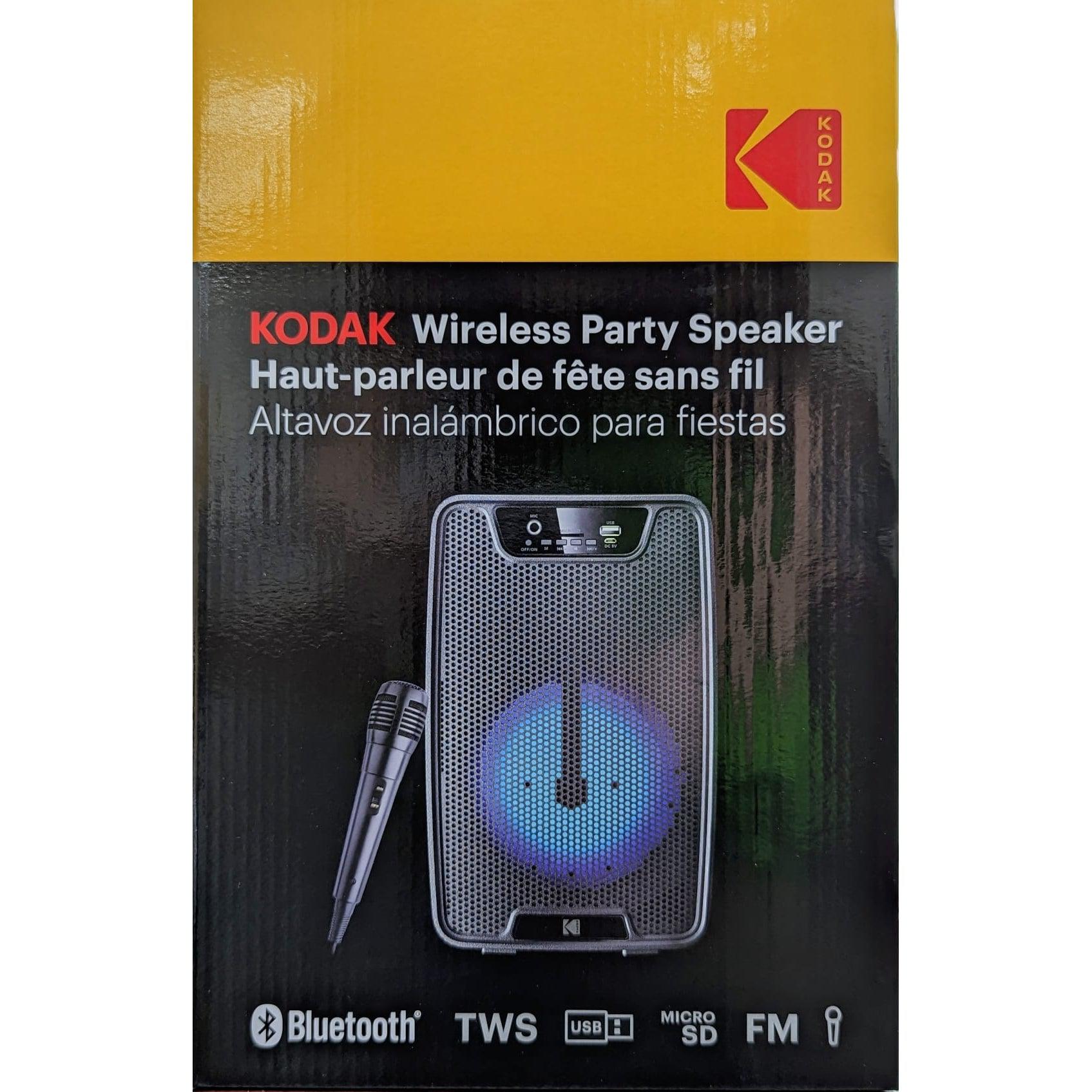 Wholesale-Kodak BTSPK113 Bluetooth Wireless Speaker, USB-Micro SD Input, FM, LED Lights-Speaker-Electro Vision Inc