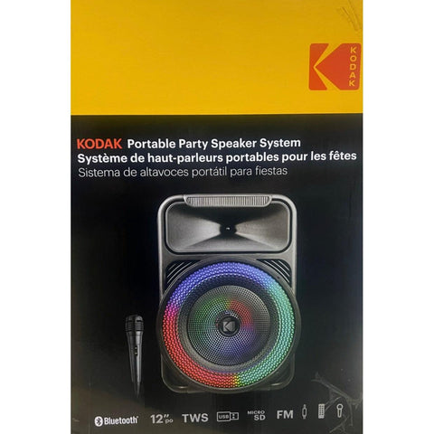 Wholesale-Kodak BTSPK121 Speaker 12" woofer + 1.5" tweeter Bluetooth , Mic and Remote-speaker-Electro Vision Inc