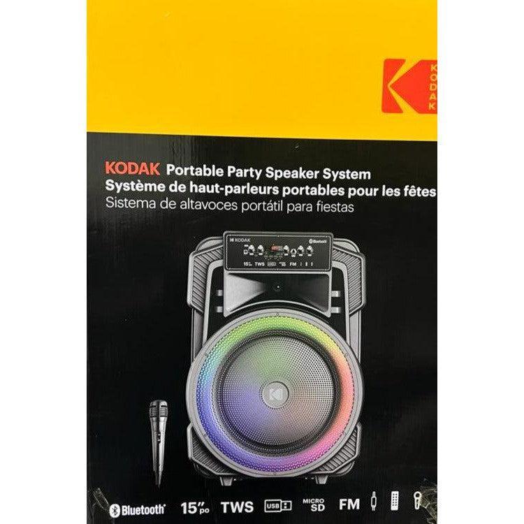 Wholesale-Kodak BTSPK122 15" woofer + 1.5" tweeter Bluetooth Speaker with Tripod-Speaker-Electro Vision Inc