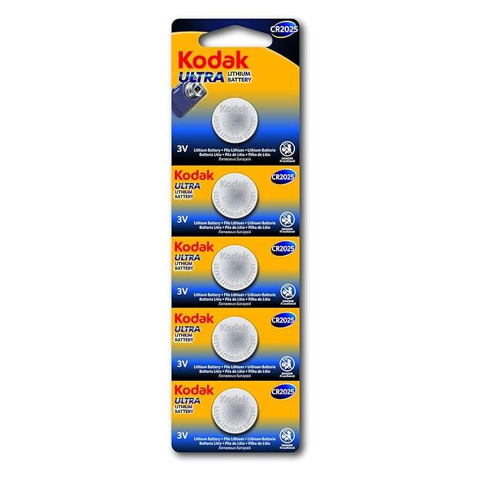 Wholesale-Kodak CAT-30411562CR-2025 Lithium Coin 5 PACK-Battery-Electro Vision Inc