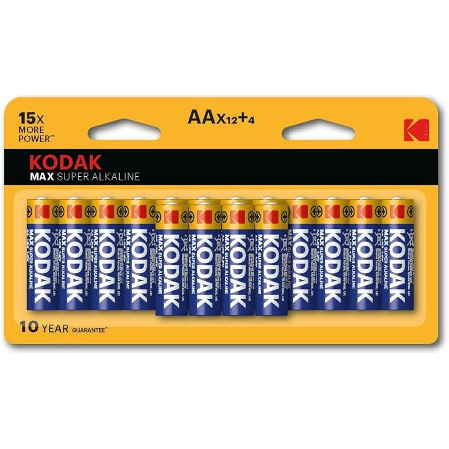 Wholesale-Kodak CAT-30413504 Max AA Battery 16 pack-Battery-Electro Vision Inc