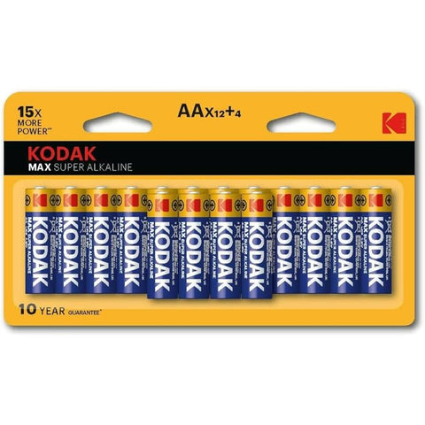 Wholesale-Kodak CAT-30413504 Max AA Battery 16 pack-Battery-Electro Vision Inc