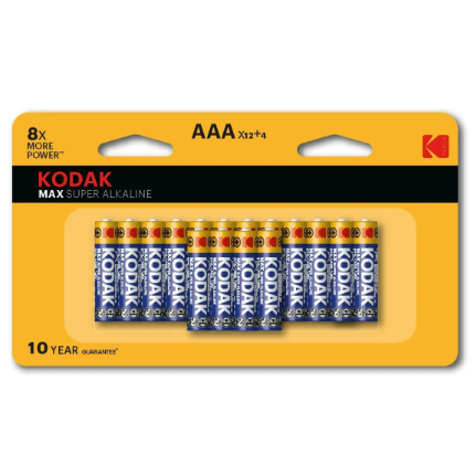 Wholesale-Kodak CAT-30413511 Max AAA Battery 16 Pack-Battery-Electro Vision Inc