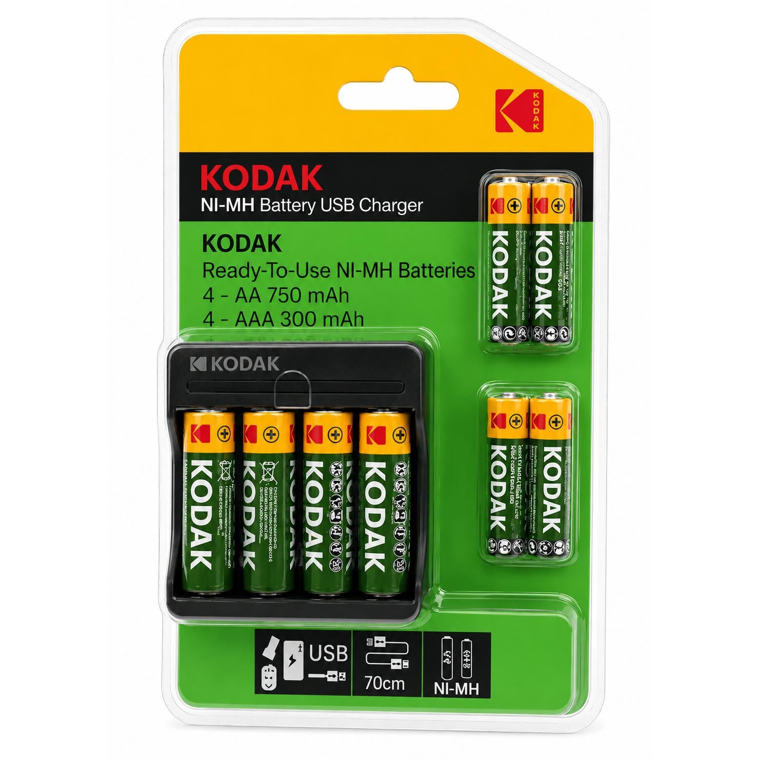Wholesale-Kodak CAT-30428560 Rechargeable Ni-MH Battery-Batteries-Electro Vision Inc