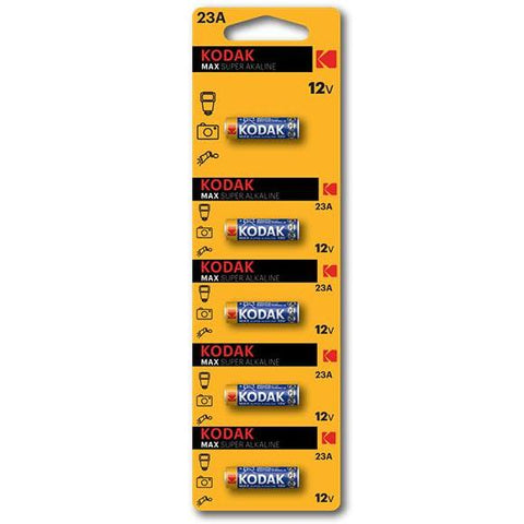 Wholesale-Kodak CAT-30430554 Max Super Alkaline 23A 12V Batteries - 5PK-Batteries-Electro Vision Inc