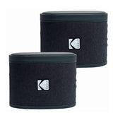 Wholesale-Kodak Dual SoundBrix Magnetic Speakers (Pack of 2) - Black-Bluetooth Speaker-Electro Vision Inc